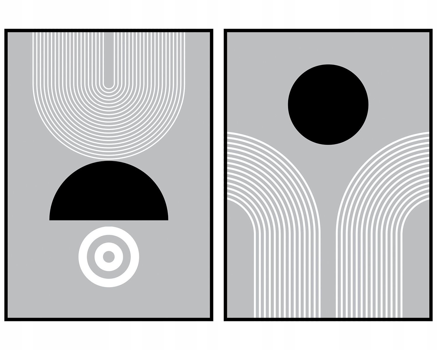 Geometria plagáty na stenu diptych 2ks 70x100cm