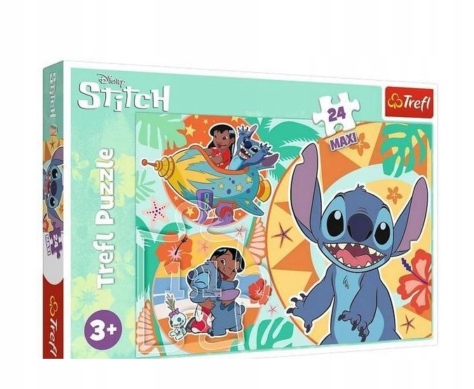 PUZZLE 24 MAXI WESOŁY DZIEŃ LILO&STITCH 14365