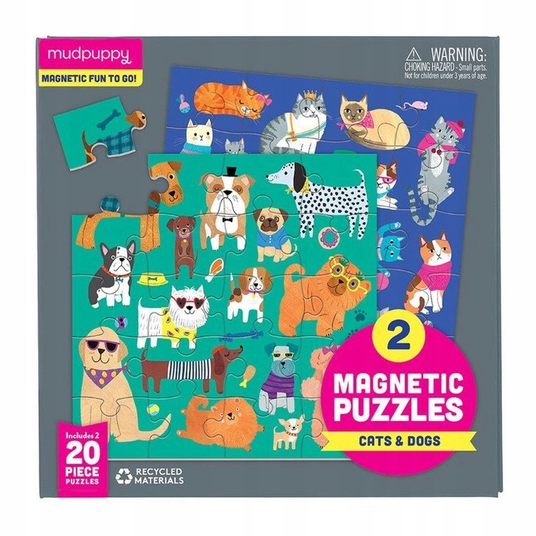 

Mudpuppy Puzzle Magnetyczne Koty I Psy MP60723