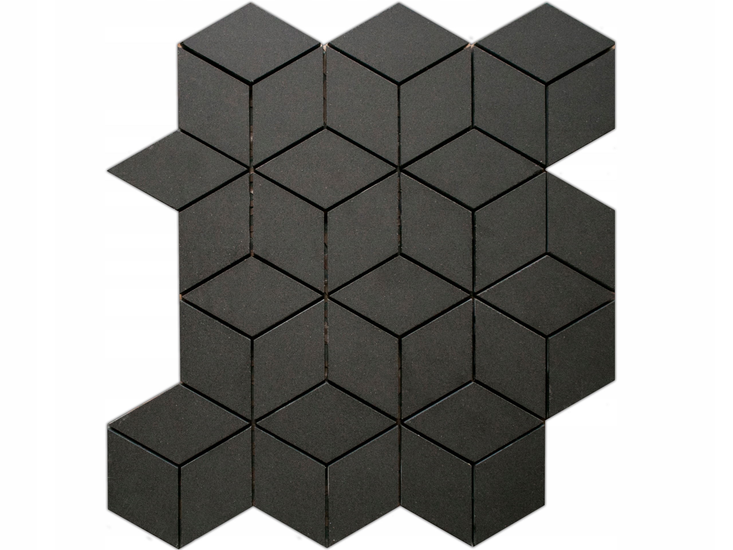 

Mozaika Gresowa Diamond Romby Czarna Grafit