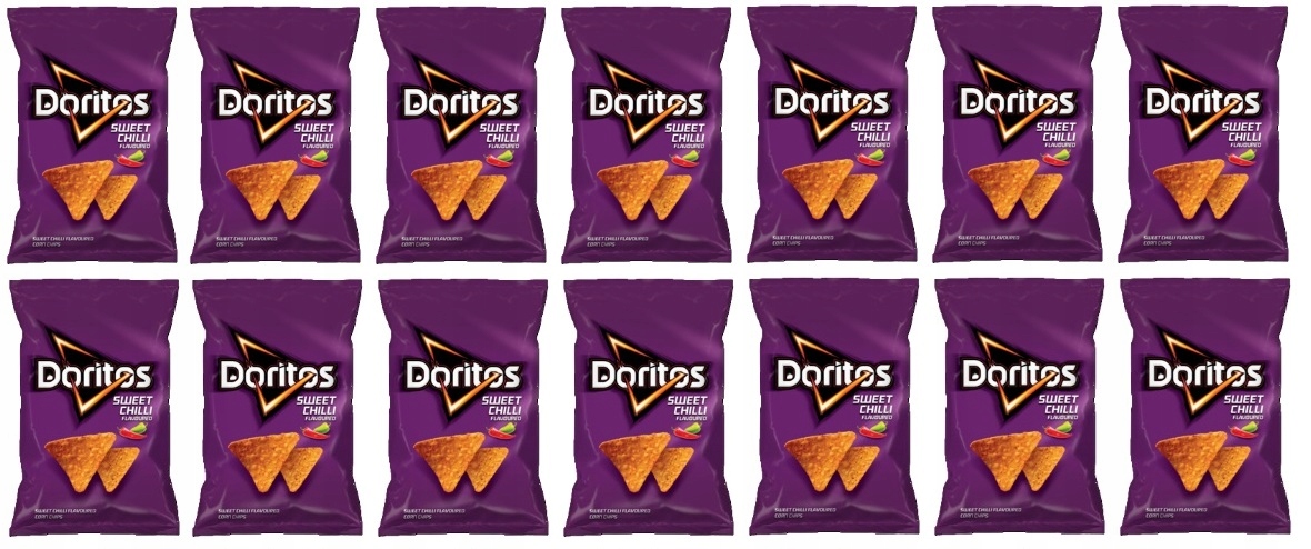 14x 100g Doritos Sweet Chilli chipsy kukurydziane słodkie chilli Karton