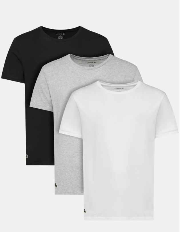 Lacoste Komplet 3 t-shirtów Męskie wielokolorowy TH9010