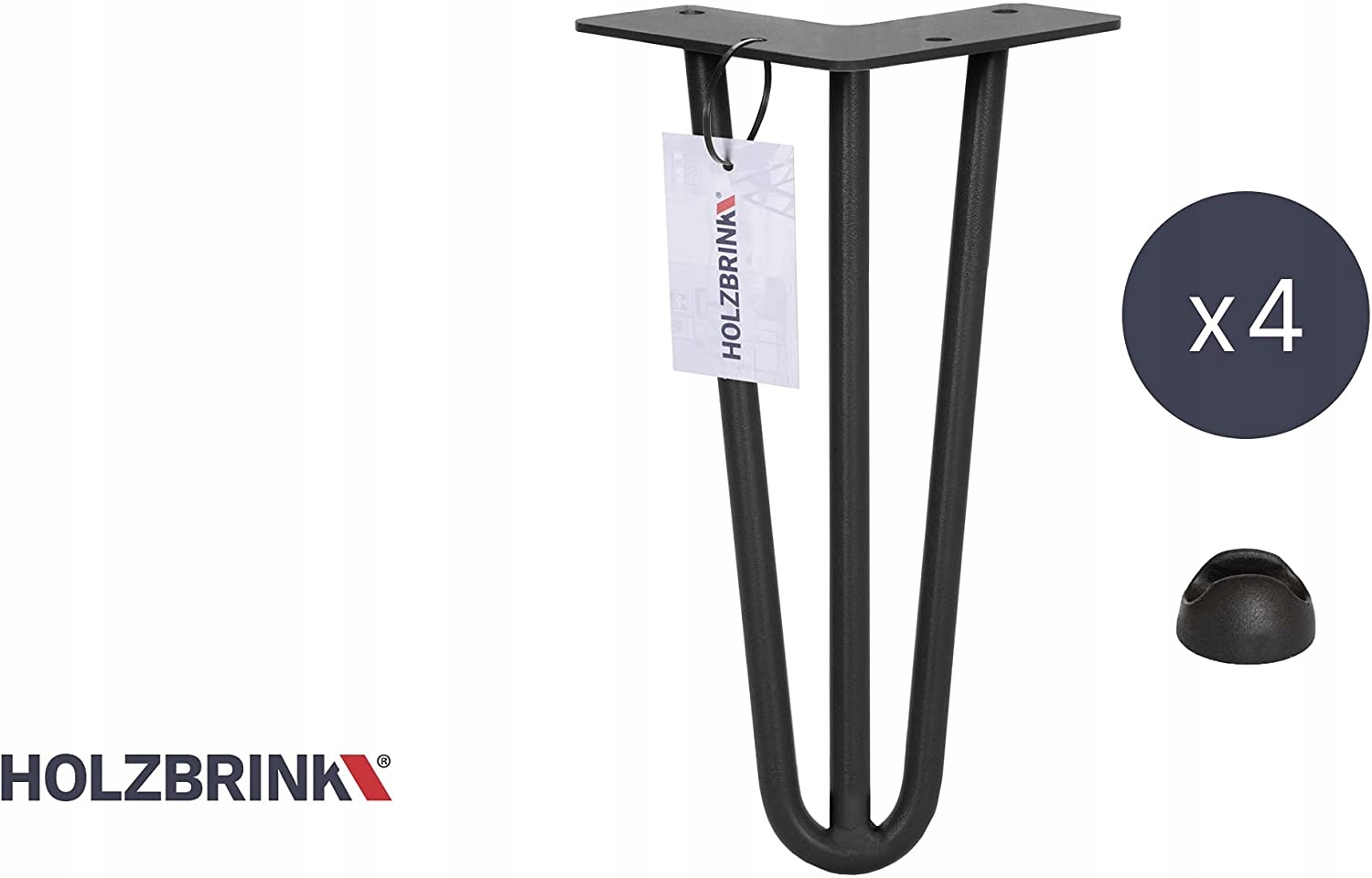 

Nogi meblowe czarne 25cm Hairpin legs 4szt