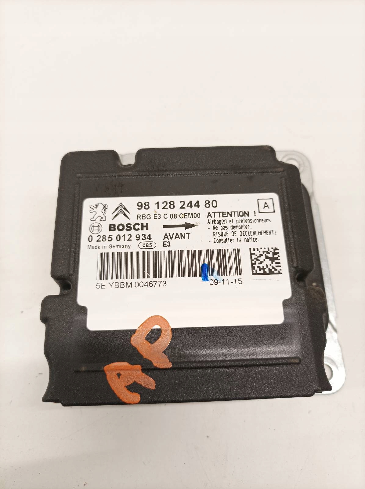 SENSOR airbag 9812824480 0285012934 Citroen C4 Cactus e (2014- )