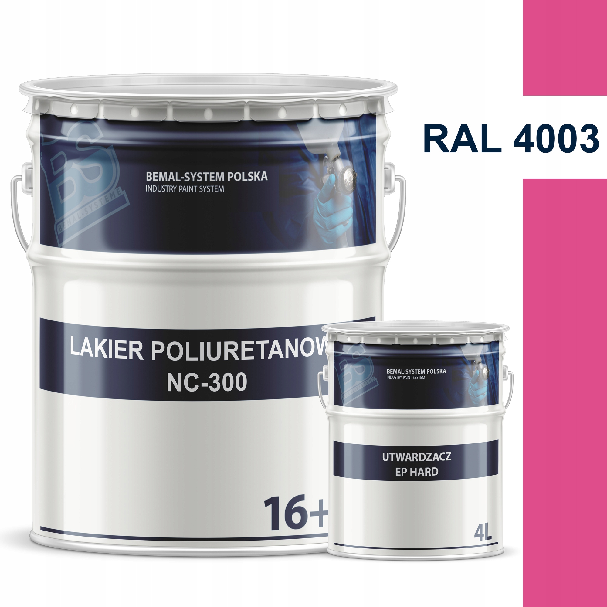 BEMAL FARBA OKRĘTOWA - LAKIER POLIURETANOWY - 20L - RAL 4003