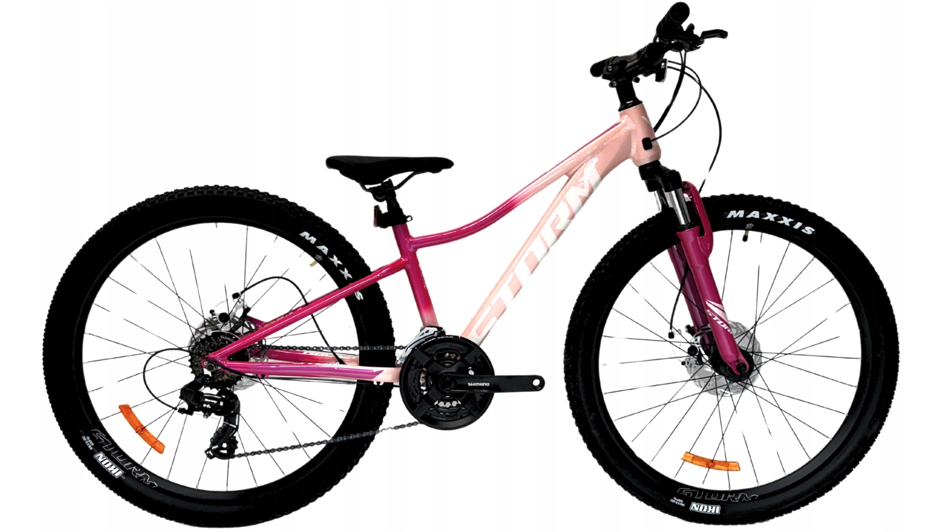 Rower 26 Storm Mtb Queen 2D tourney 3x7 2MT 17" pudrowy róż róż mat