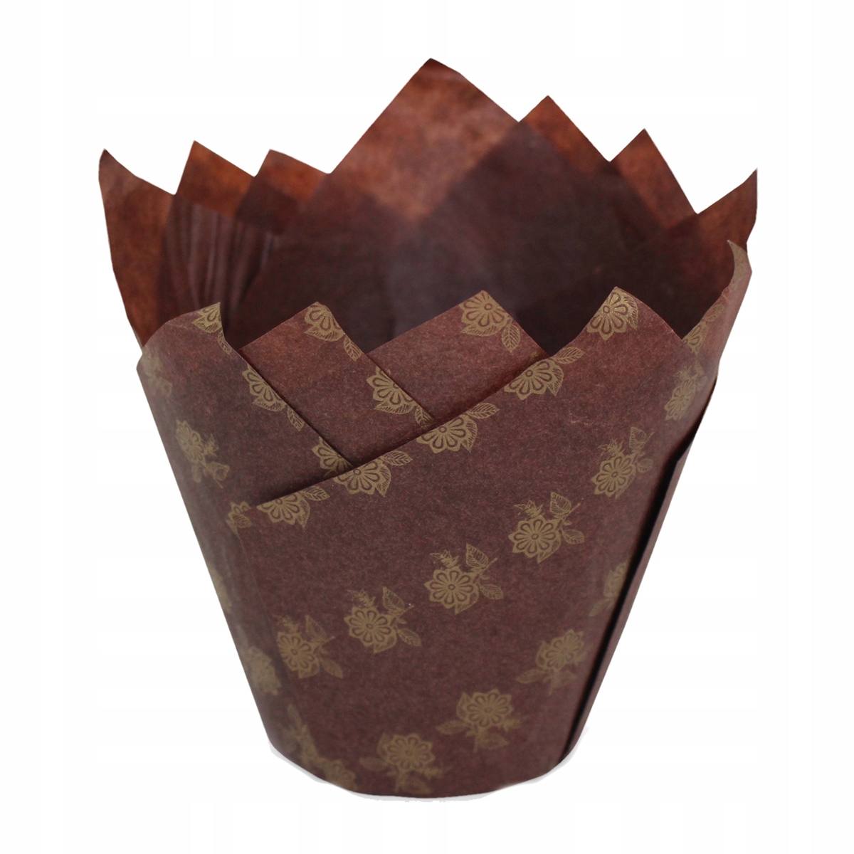 

Papilotki tulipany do muffin złote kwiaty 180 szt.