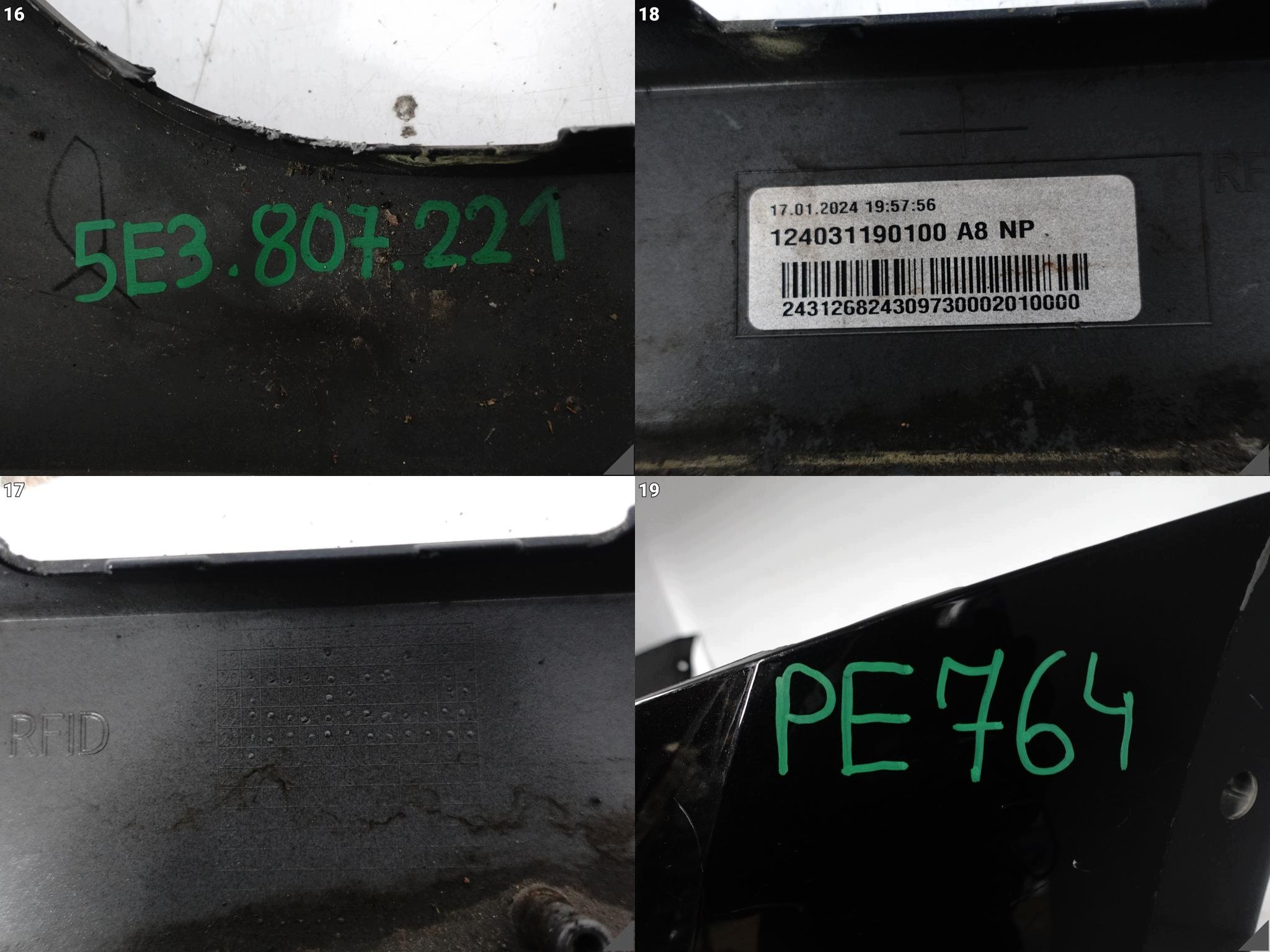 SKODA OCTAVIA IV 4 5E3 19-24 bumper BUMPER front (washers / 6xPDC)
