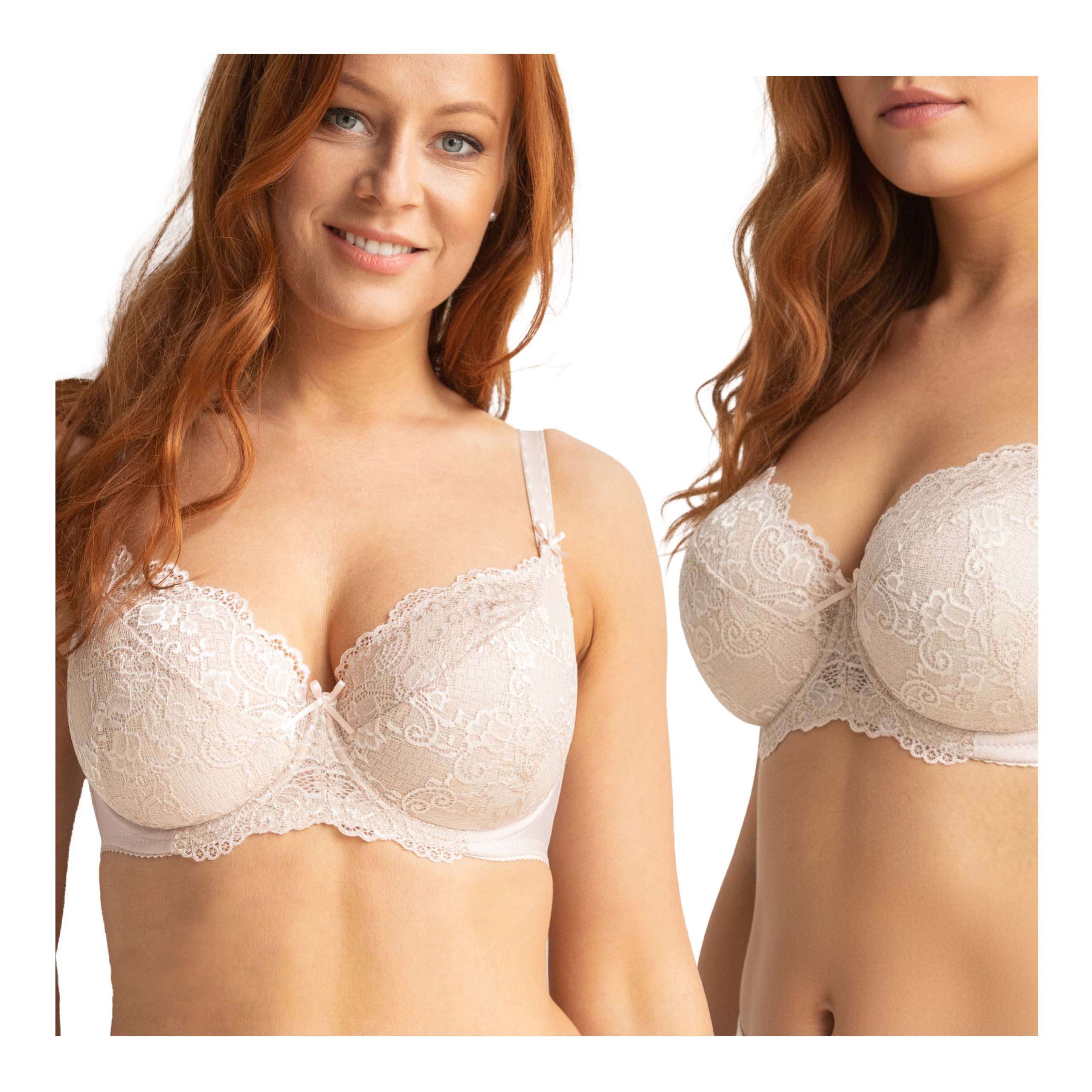 Polovyztužená dámská krajková podprsenka s kosticemi, sexy Kleo 70F