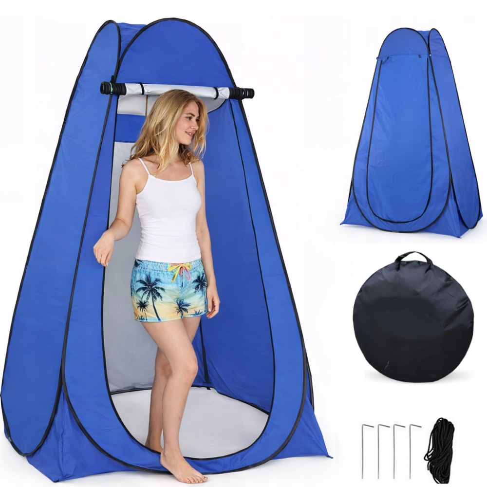 Namiot Duży Przebieralnia Prysznic Wc Toaleta Przenośna Kemping Plażowy