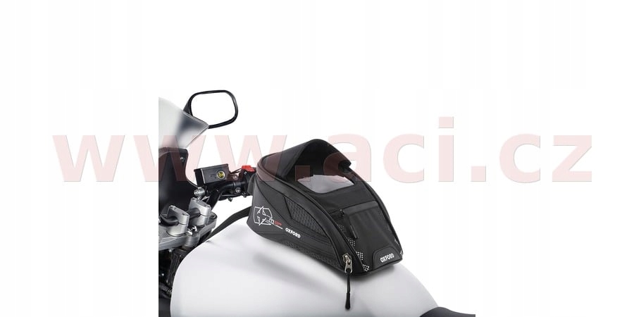 tankbag na motocykel M2R, Oxford (čierny, s magnetickou základňou, objem 2 l)