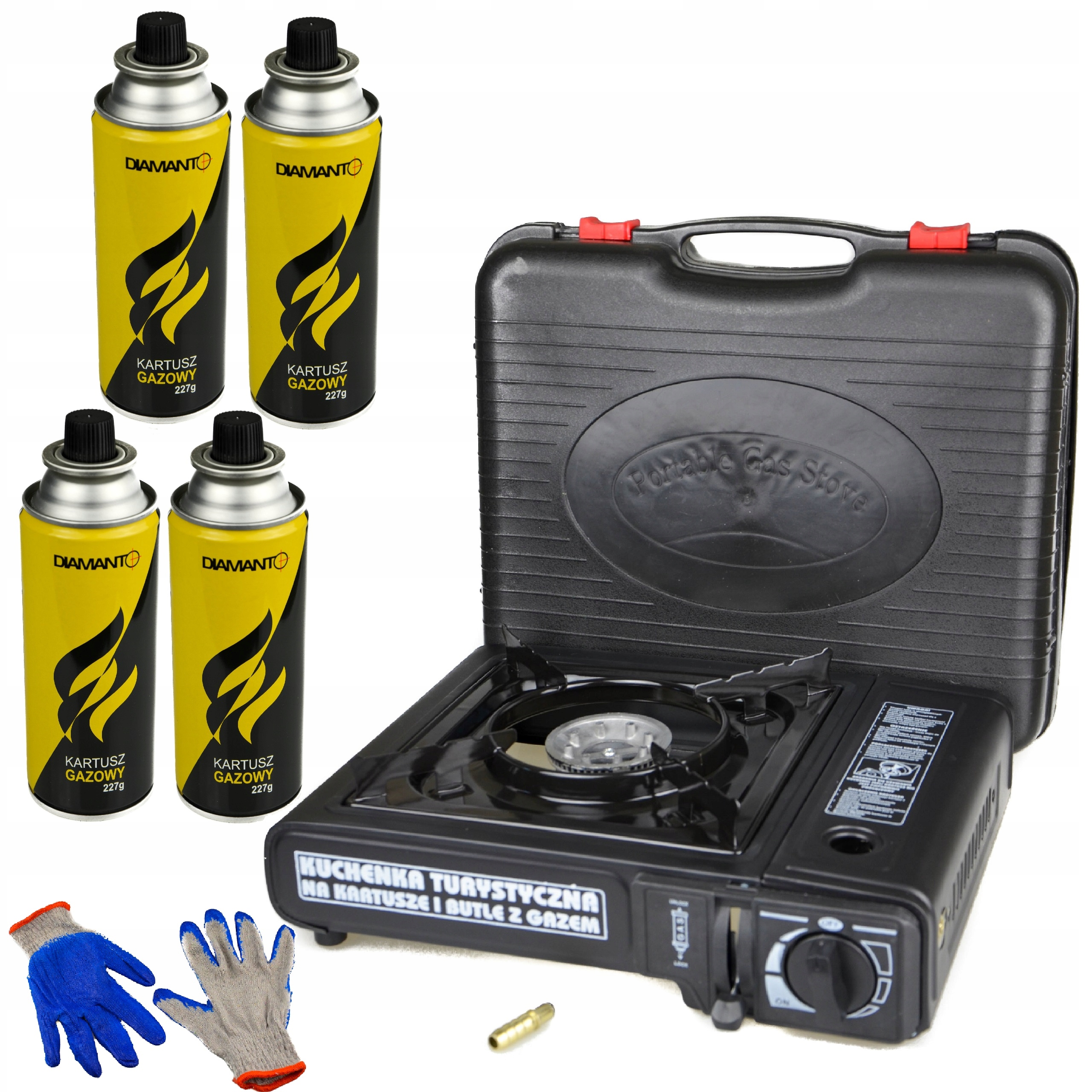 Turistický plynový vařič 2W1 4xGAZ