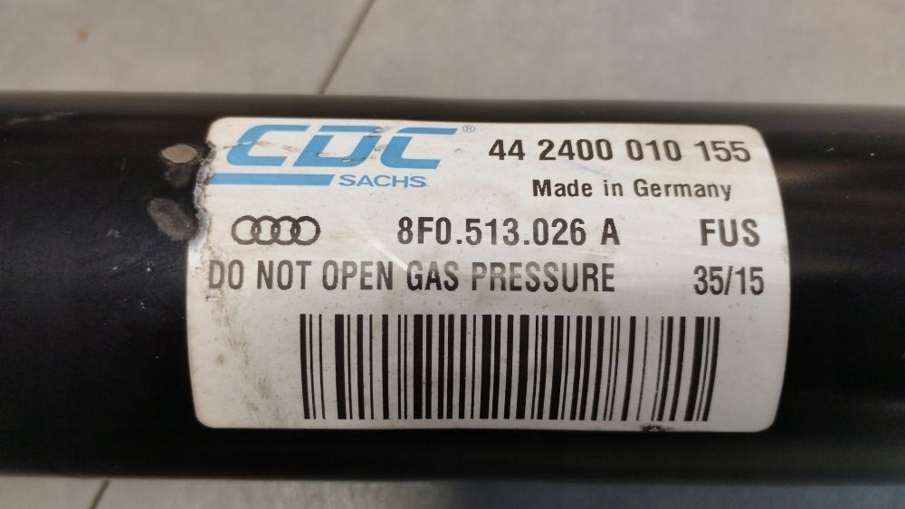 Audi A5 Sportback 8TA shock absorber right rear part 8F0513026A