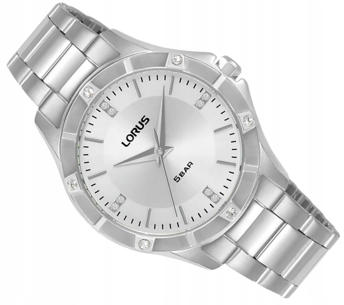 Dámské Vodotěsné Klasické Ocelové Hodinky Lorus RG277XX9 Zirkony