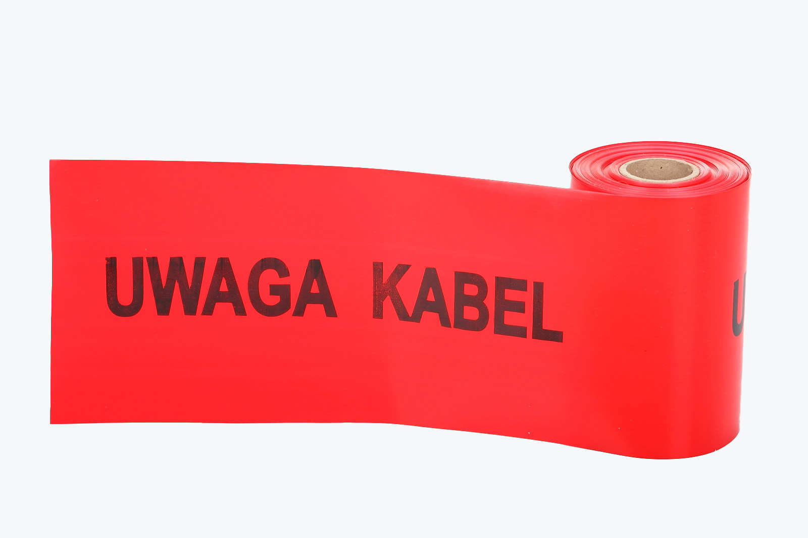 

Taśma ostrzegawcza czerwona 20cm 100mb Uwaga Kabel
