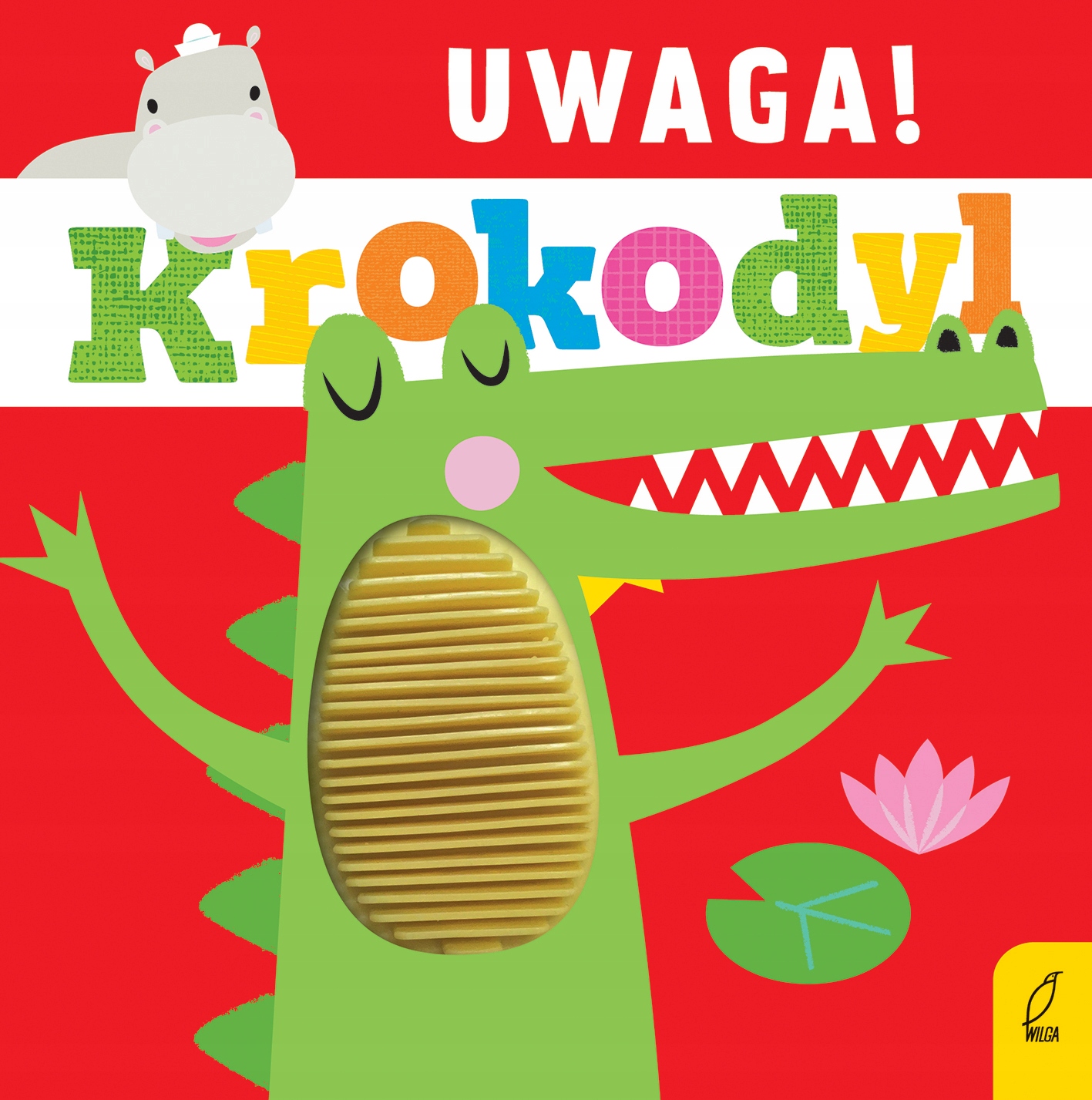 

Uwaga, Krokodyl Książeczka Sensoryczna Dotykowa