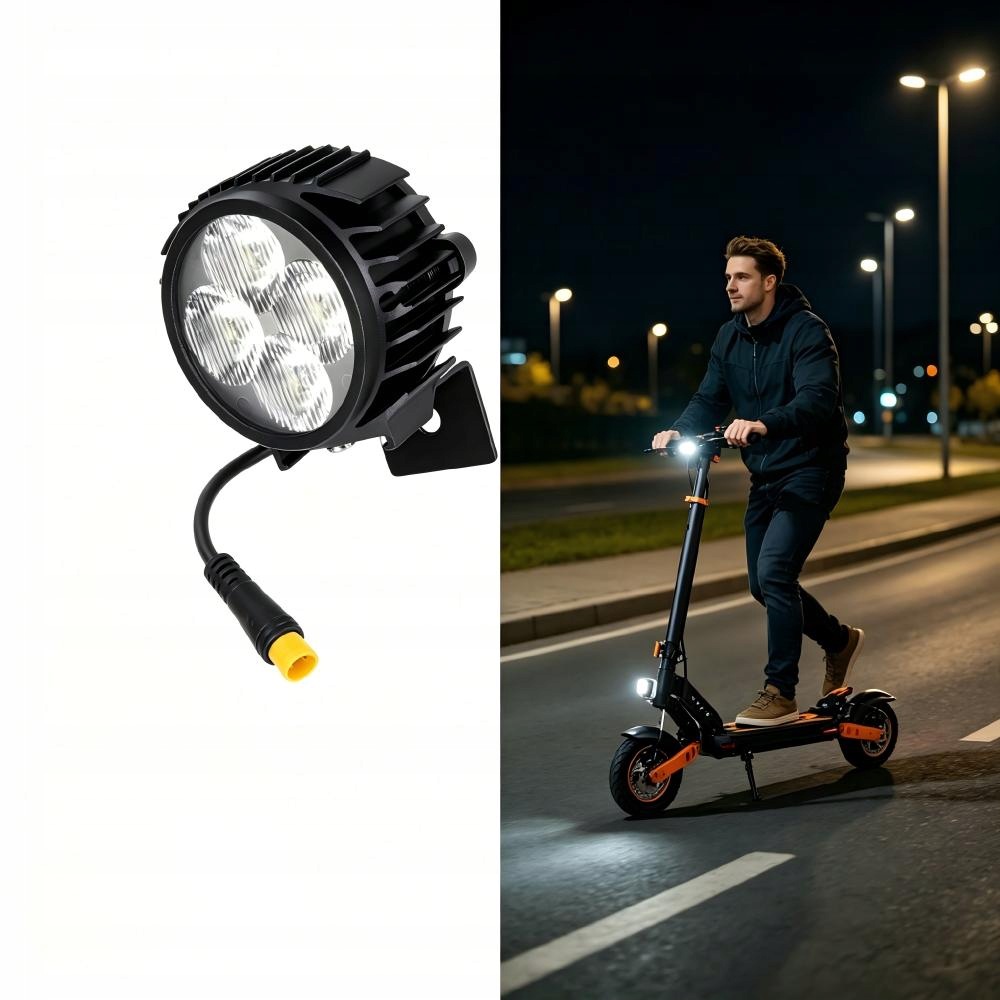 Przednia Lampa Led z Klaksonem do KuKirin G2 Pro G2 Max G3 Pro