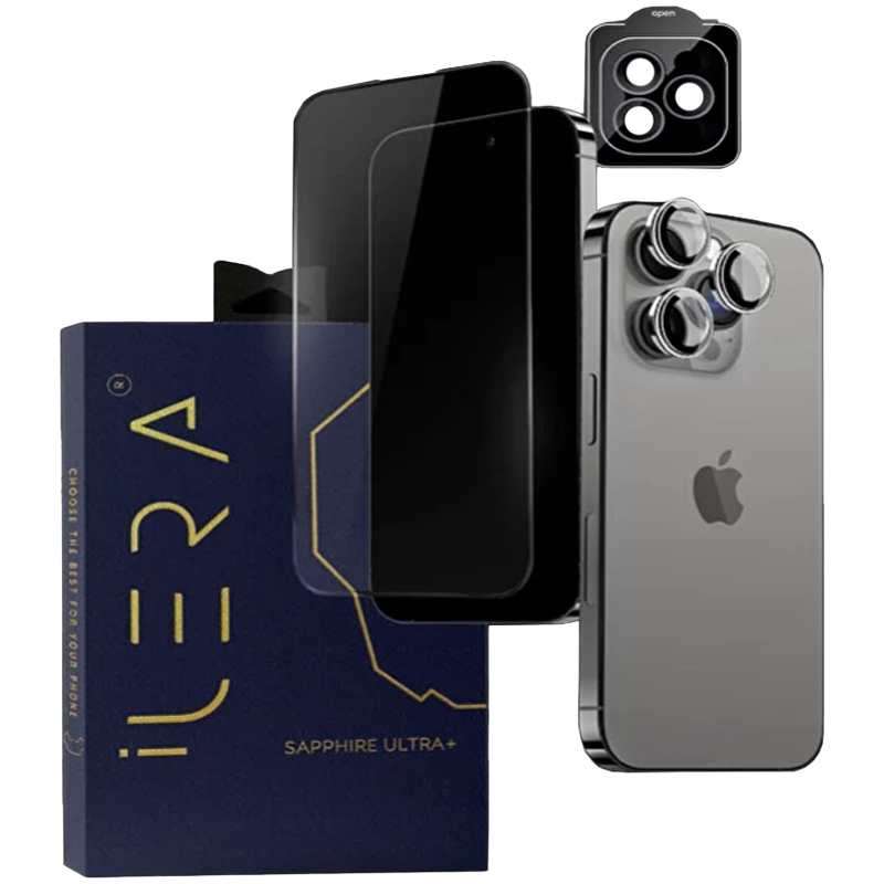 iLera Sapphire Ultra + Glass Szkło ochronne do iPhone iPhone 16 Pro — 2