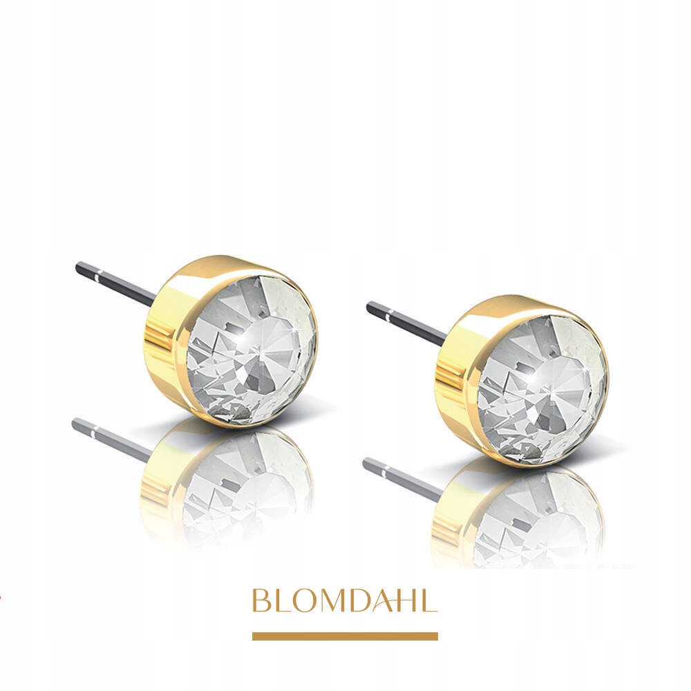 Blomdahl Hipoalergenní Náušnice Bezel Crystal 3 mm