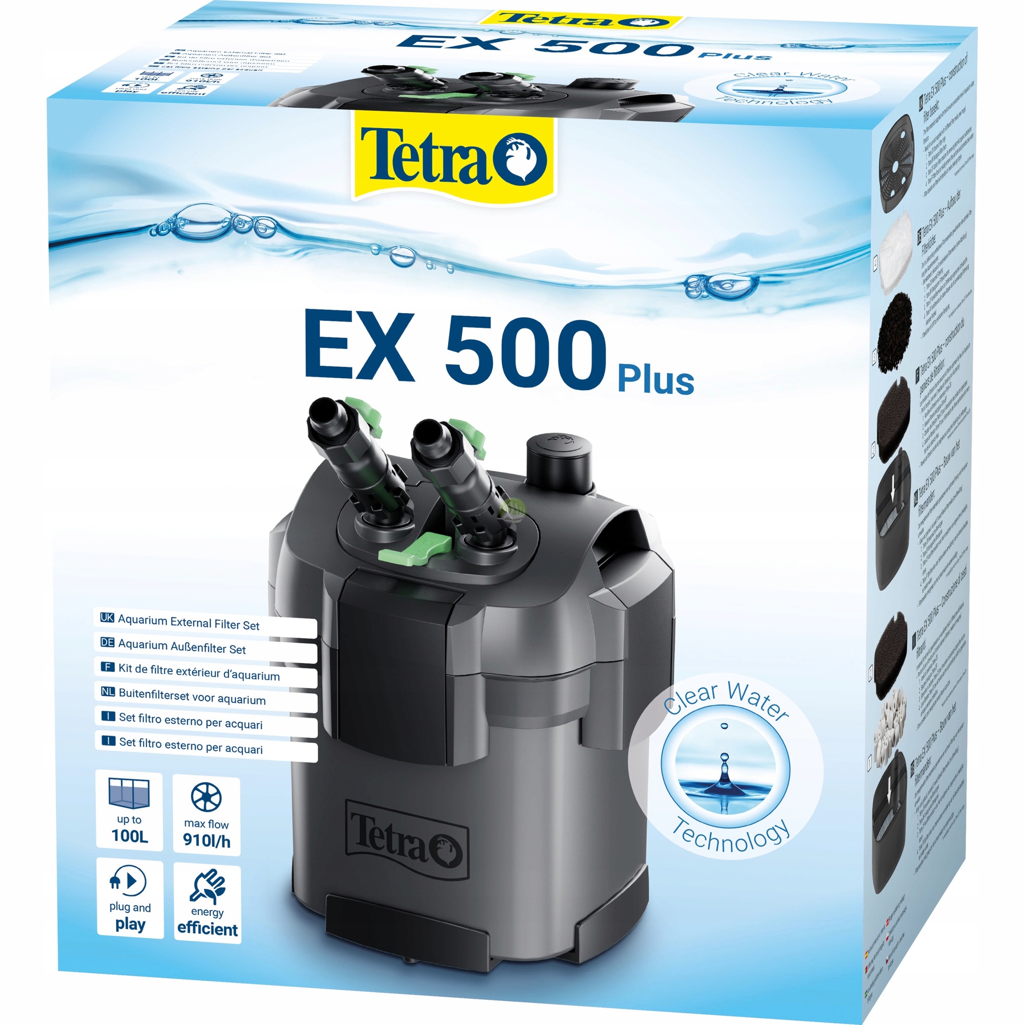

Tetra Ex 500 Plus filtr zewnętrzny do akwarium