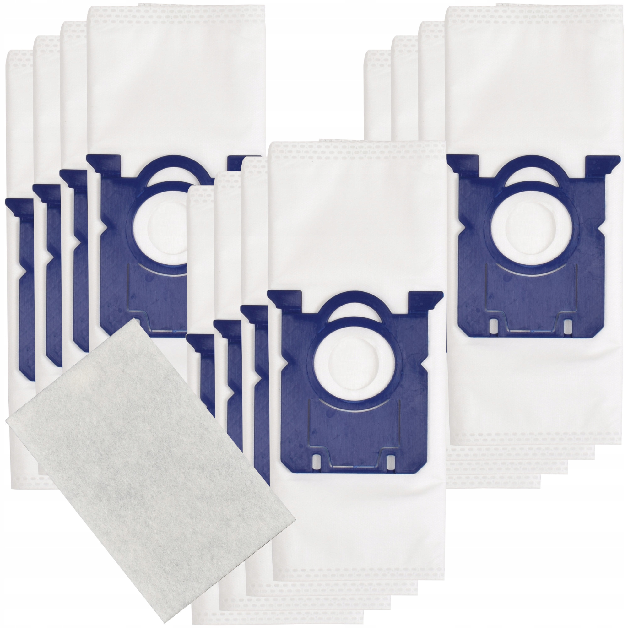 12x Worki do Electrolux UltraSilencer Ergospace Bag Philips EasyLife Filtr