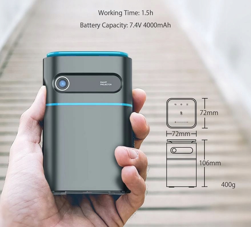 PROJEKTOR KINOWY GIER GRACZA DLP BT4.2 WiFi 5G Kod producenta BWVP2