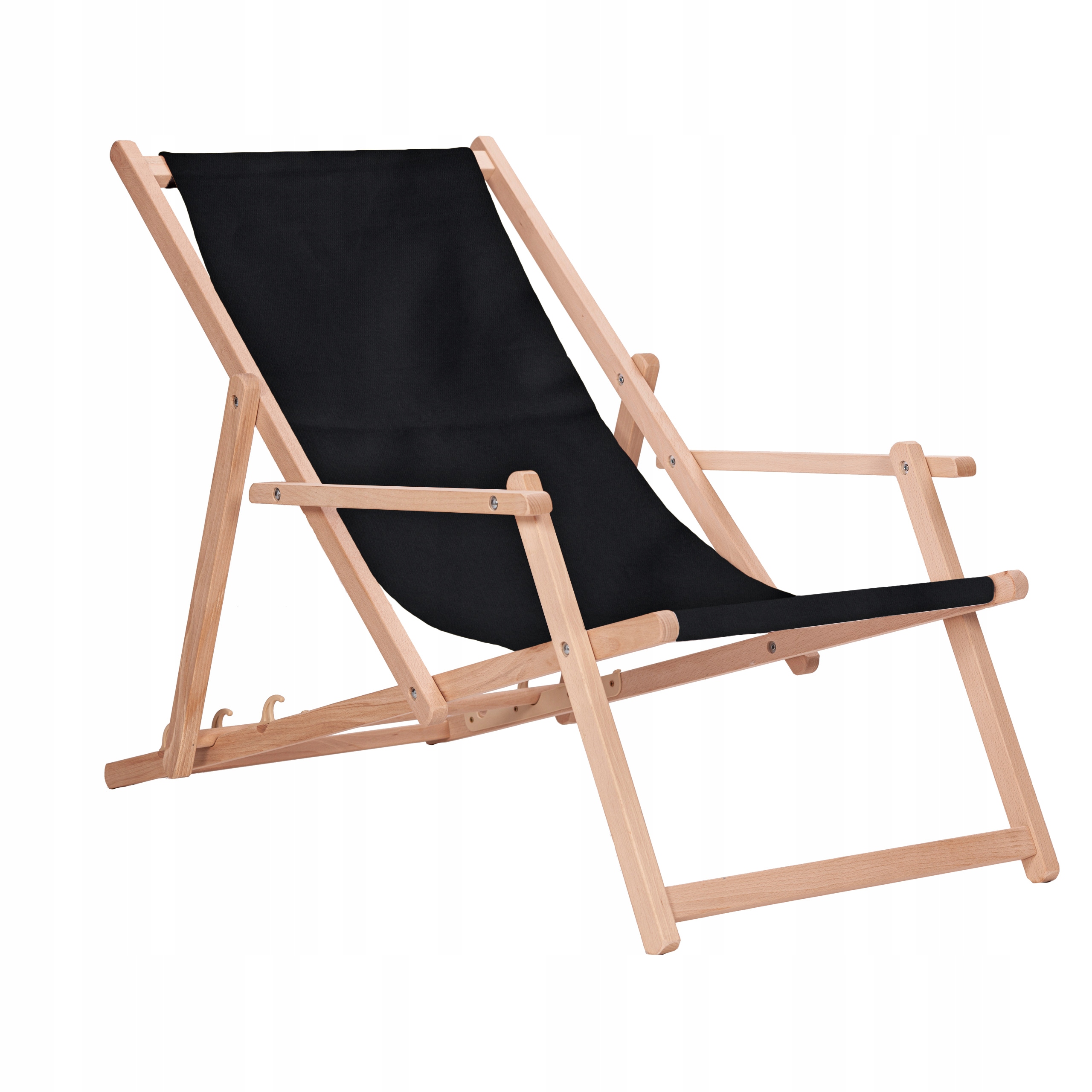 Leżak drewniany z podłokietnikami ogrodowy San-Drew TP01