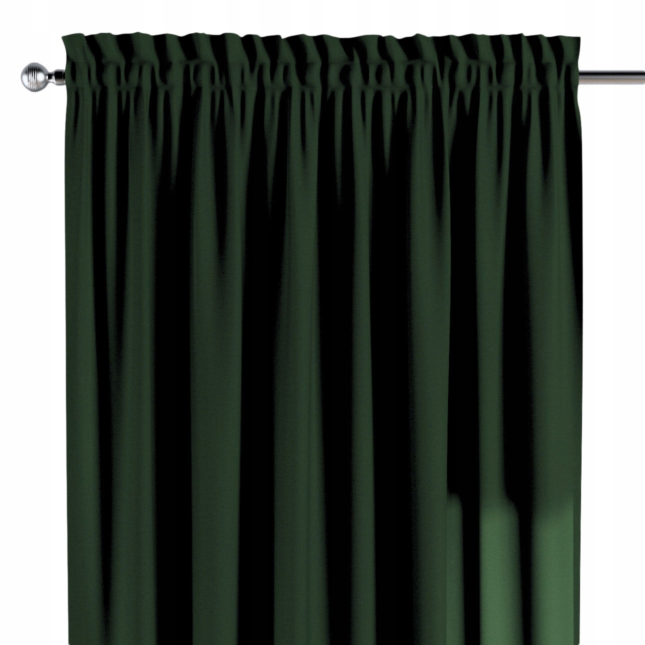 Dekoria Závěs na kanálu s ofinou 1 ks 130x260 cm, odstíny zelené