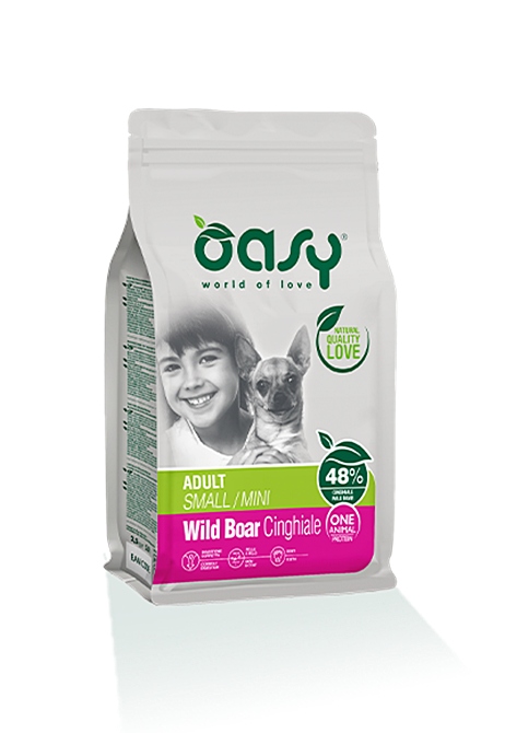 Oasy suché krmivo pro psy One Protein Mini Adult divočák 2,5 kg