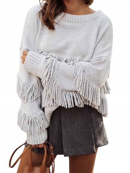 Cocomore Svetr Frzydzelki Šedý New