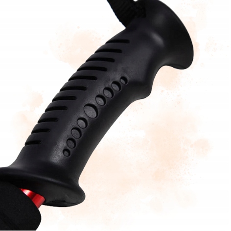 KIJKI NORDIC WALKING SKŁADANE REGULOWANE DO CHODZENIA TREKKINGOWE CZARNE Liczba segmentów 3