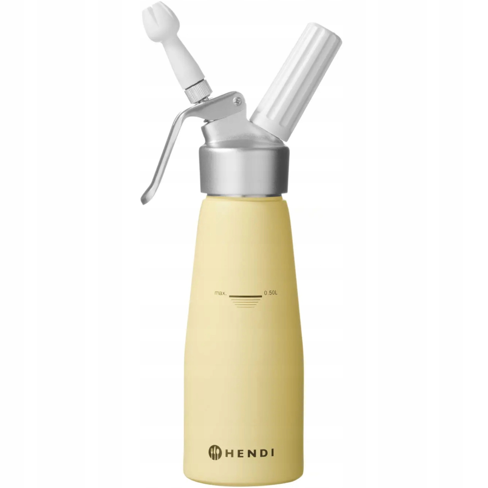 Profesionální Sifon Na Šlehačku Pastelově Žlutý 0,5 L, Hliníkový