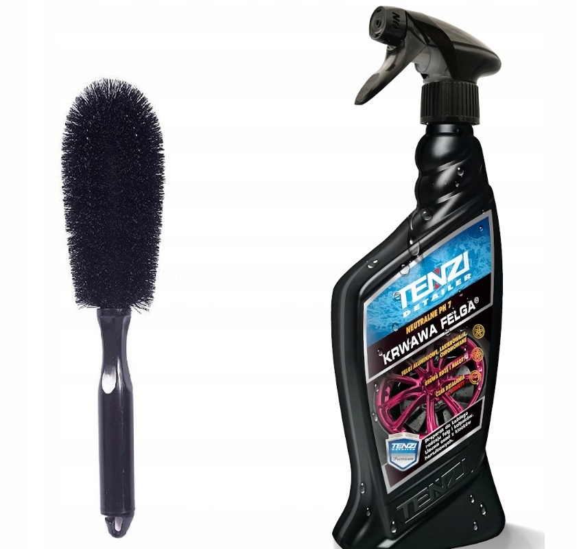 TENZI KRWAWA FELGA ŚRODEK PŁYN SZCZOTKA DO MYCIA CZYSZCZENIA FELG
