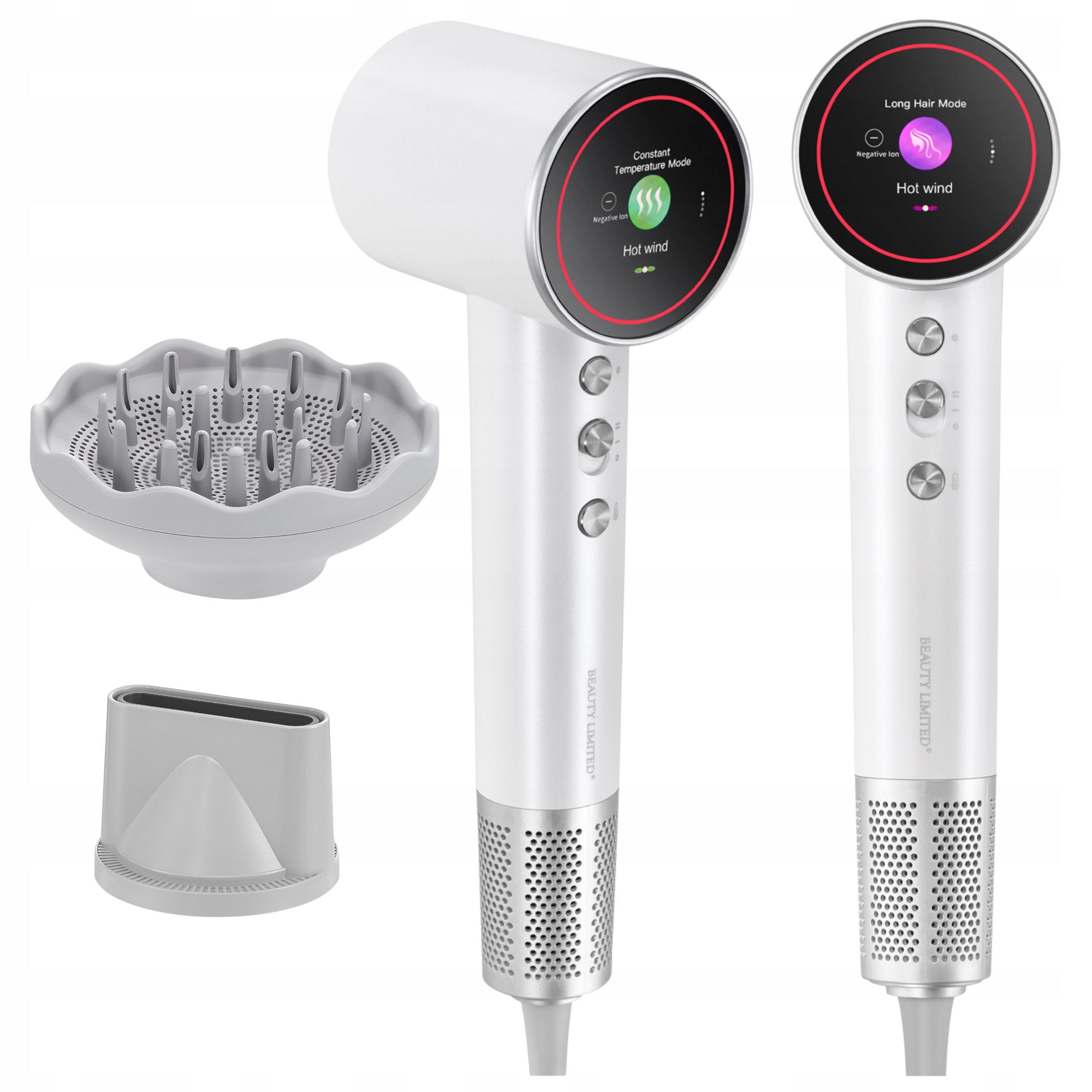 Fén na vlasy Ionizace Led 5 Režimů Auto Hot/cold 2300W