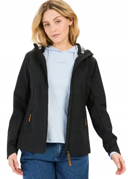 Camel Active Černá Bunda S Kapucí A Zipem 38 J7H