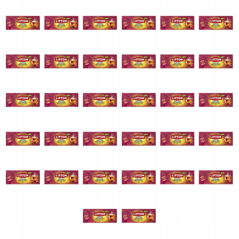 Lipton English Breakfast Čaj černý 50 g (25 sáčků). X32