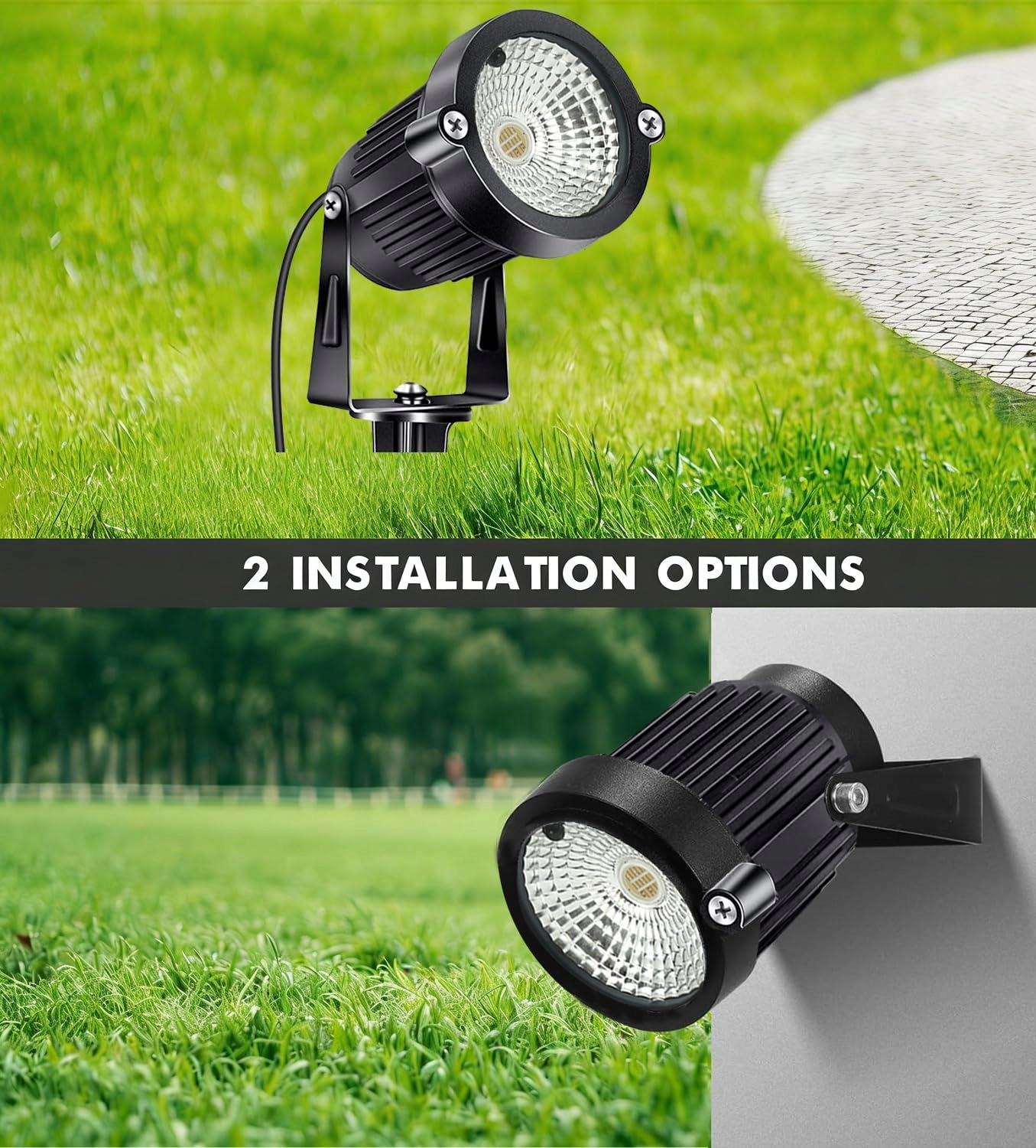 Lampa Ogrodowa LED RGB Z Grotem Wodoodporna Do Trawnika Drzew 5W IP66 AHOTS — miniatura 4