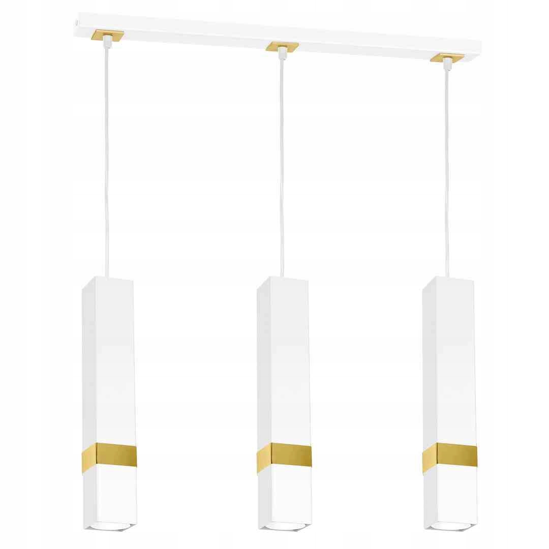 Závesná lampa Vidar White/gold 3xGU10