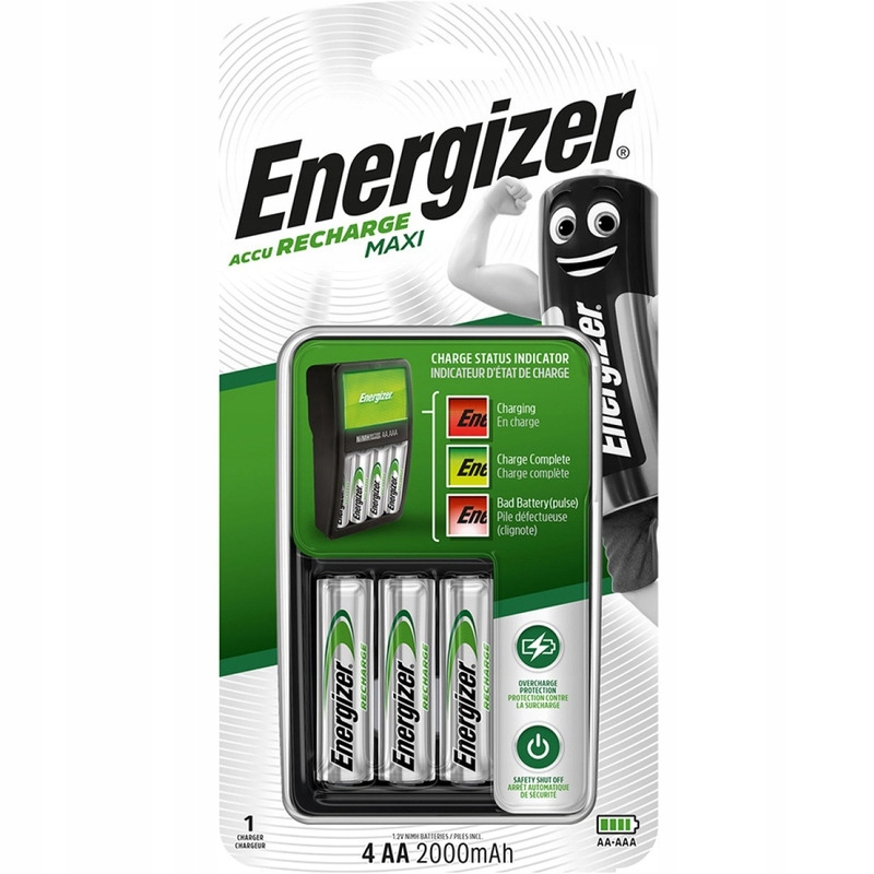 Nabíječka Energizer Maxi (+4 baterie Aa)
