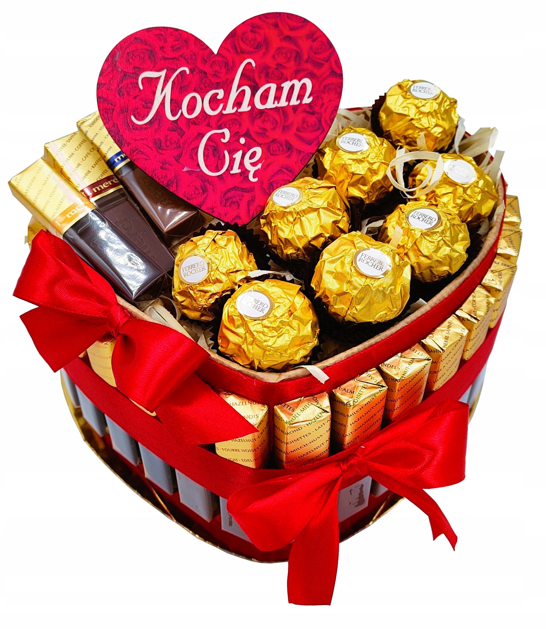 Levně Dort Merci Sladkosti Dárek k narozeninám Jmeniny Dárkový koš Sada 40