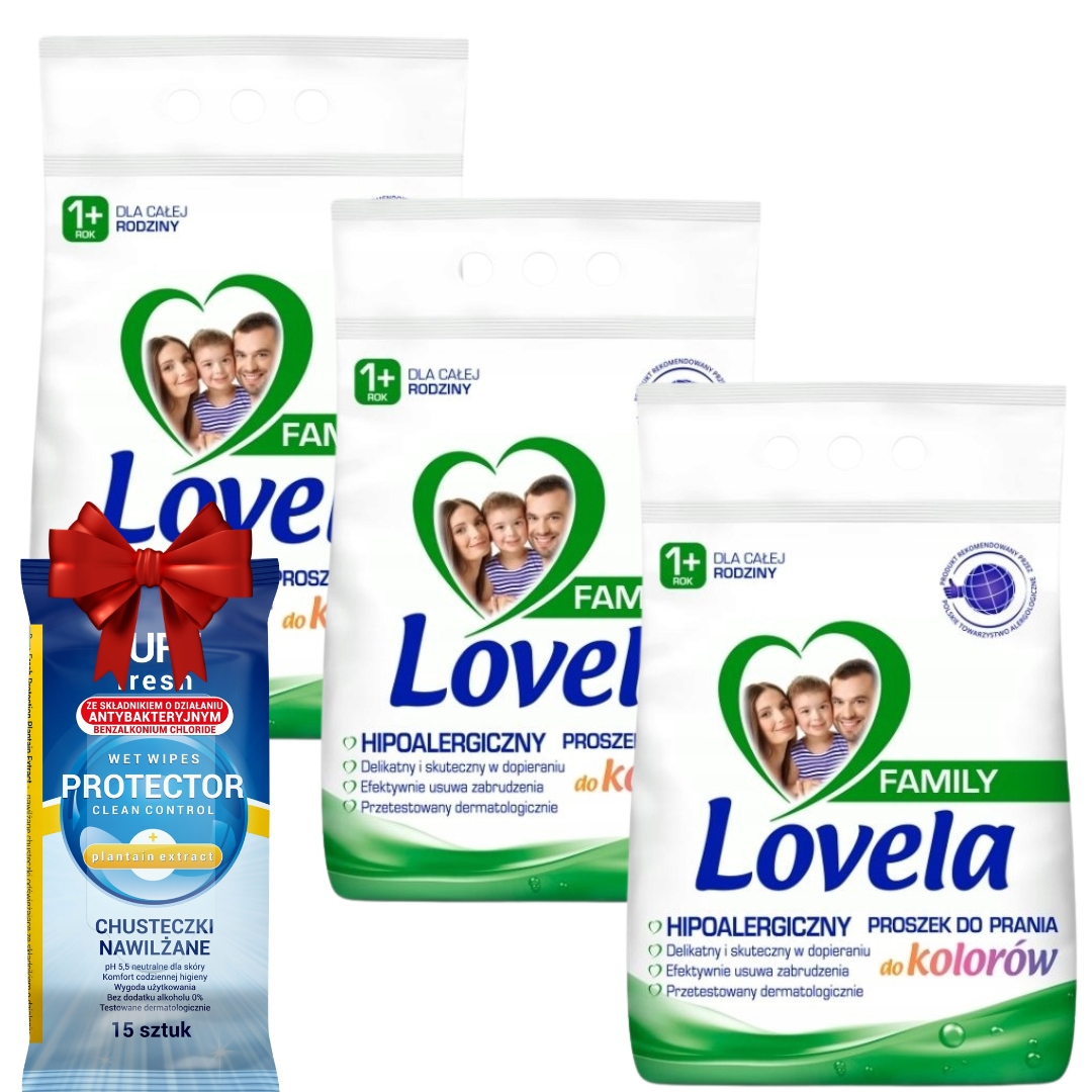 Lovela Family Prášek na barvy 2,1 kg x3