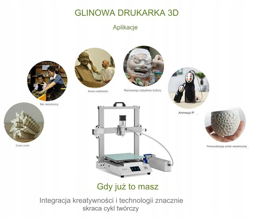 Tronxy Moore 2 Pro Drukarka 3D Rodzaj drukarka 3D