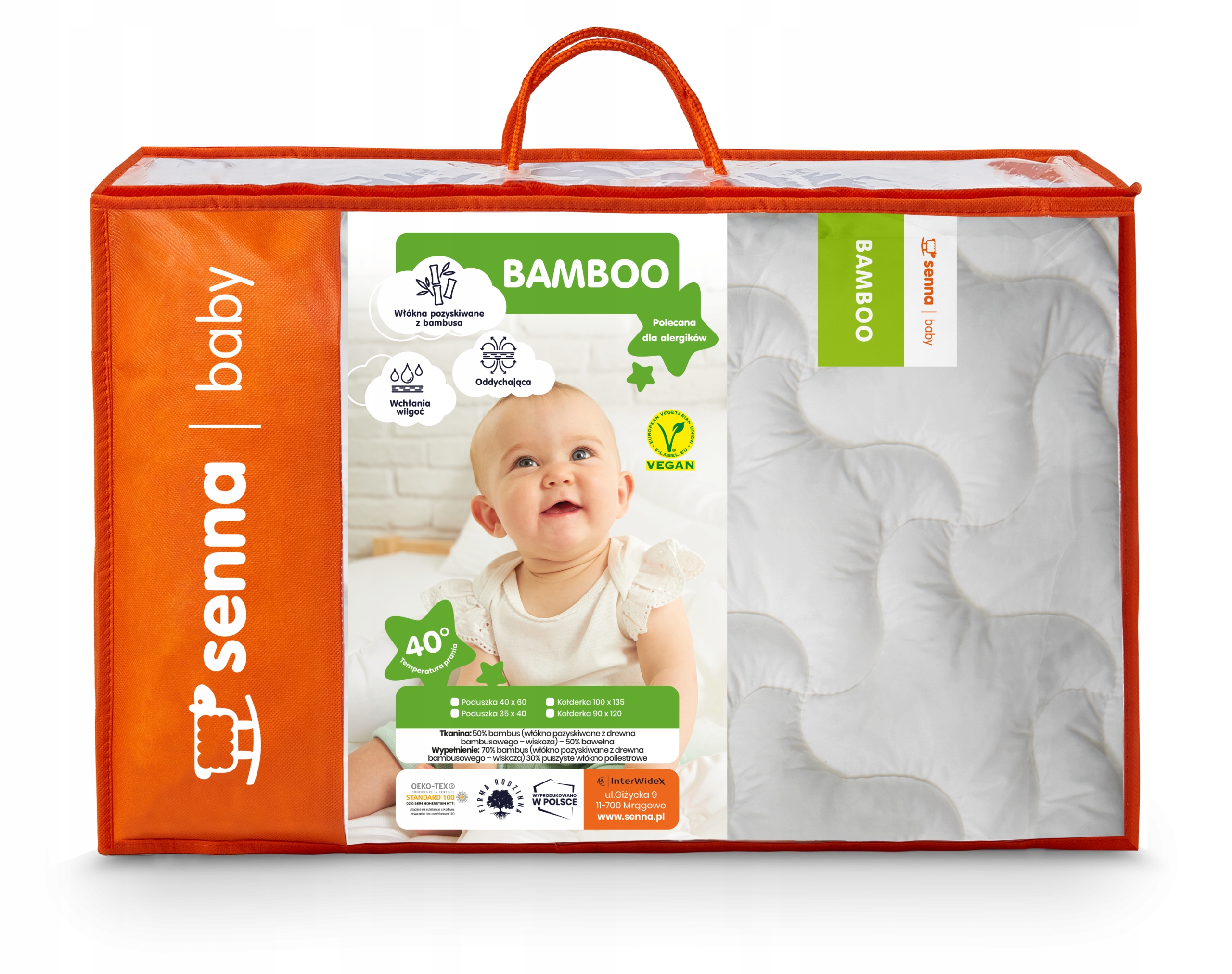

Kołdra dziecięca Bamboo 100x135 Zestaw Komplet