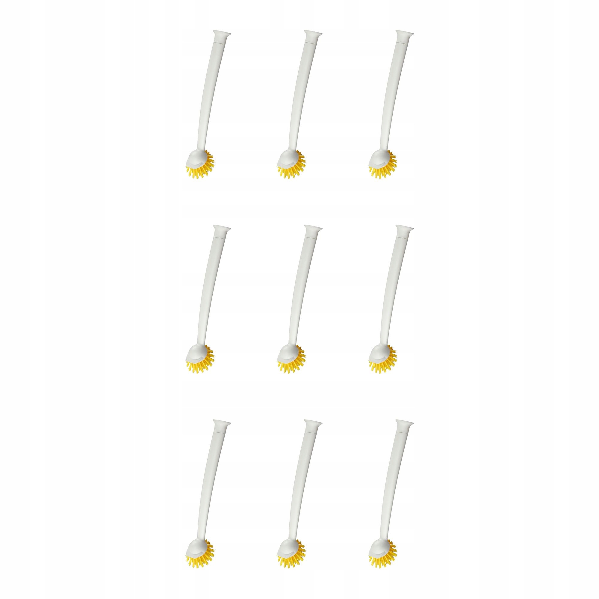 9 ks Mycí kartáč Rinnig zářivě žlutý, krémový