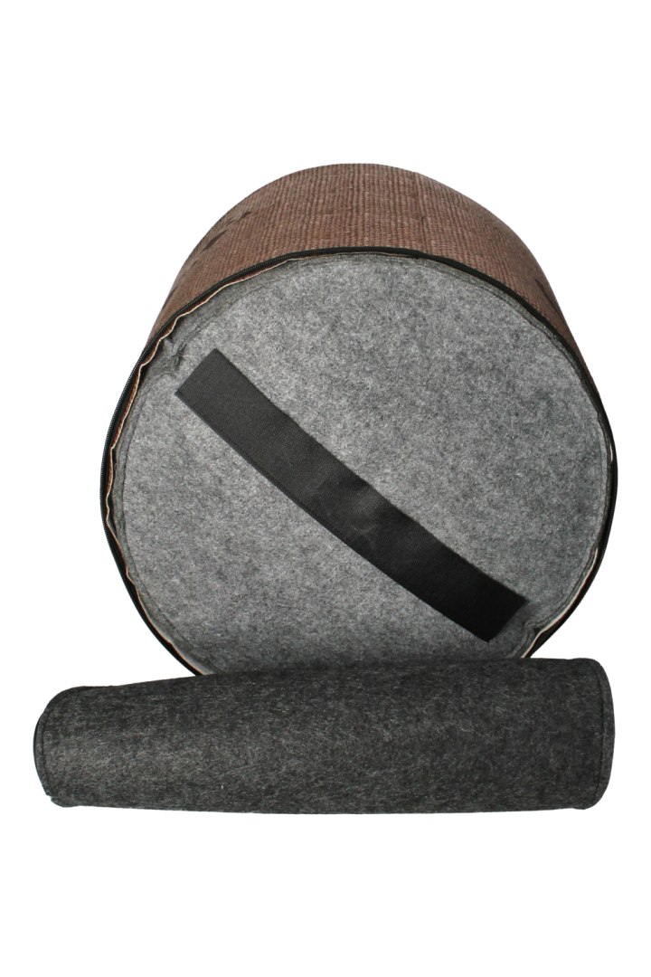 Pufa Walec GR Omszona 40x40 cm Szerokość mebla 40 cm