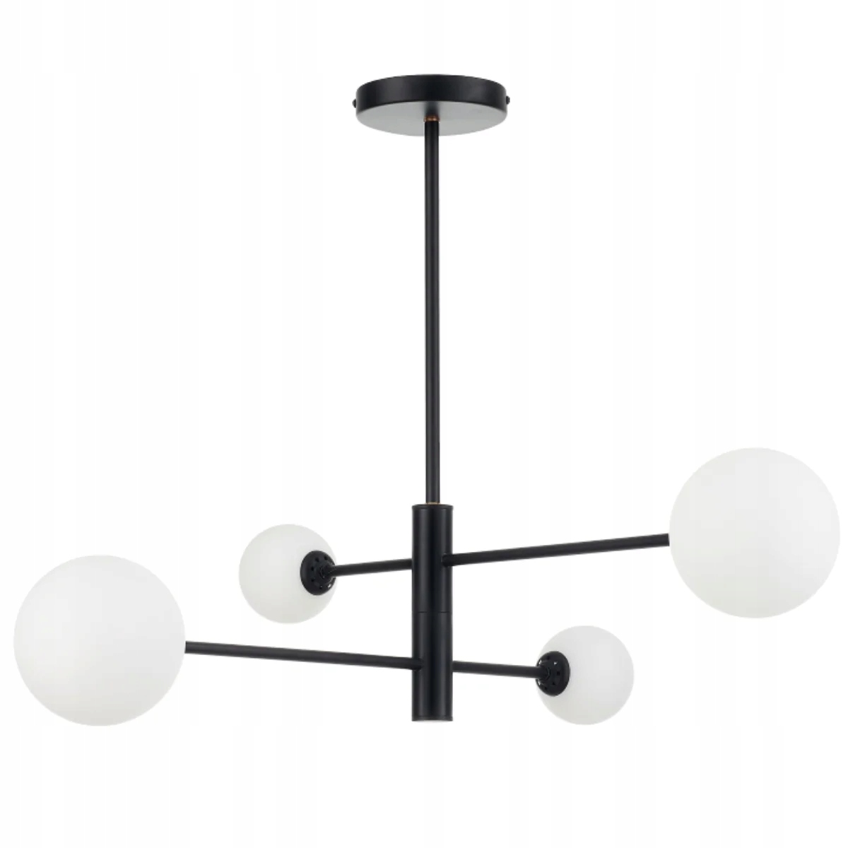 Závesná lampa vertikálny luster čierna biele gule moderné Light Prestige