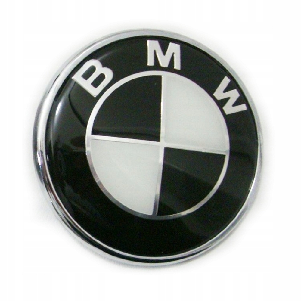 EMBLEMAT LOGO BMW 74mm E34 E36 E39 E46 E60 CZARNY