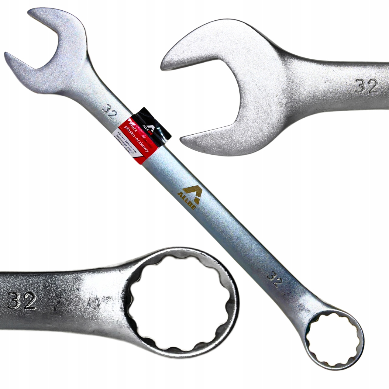 Klucz Płasko Oczkowy 32mm Stal Crv Klucz Płasko-oczkowy Cr-V Mocny Solidny