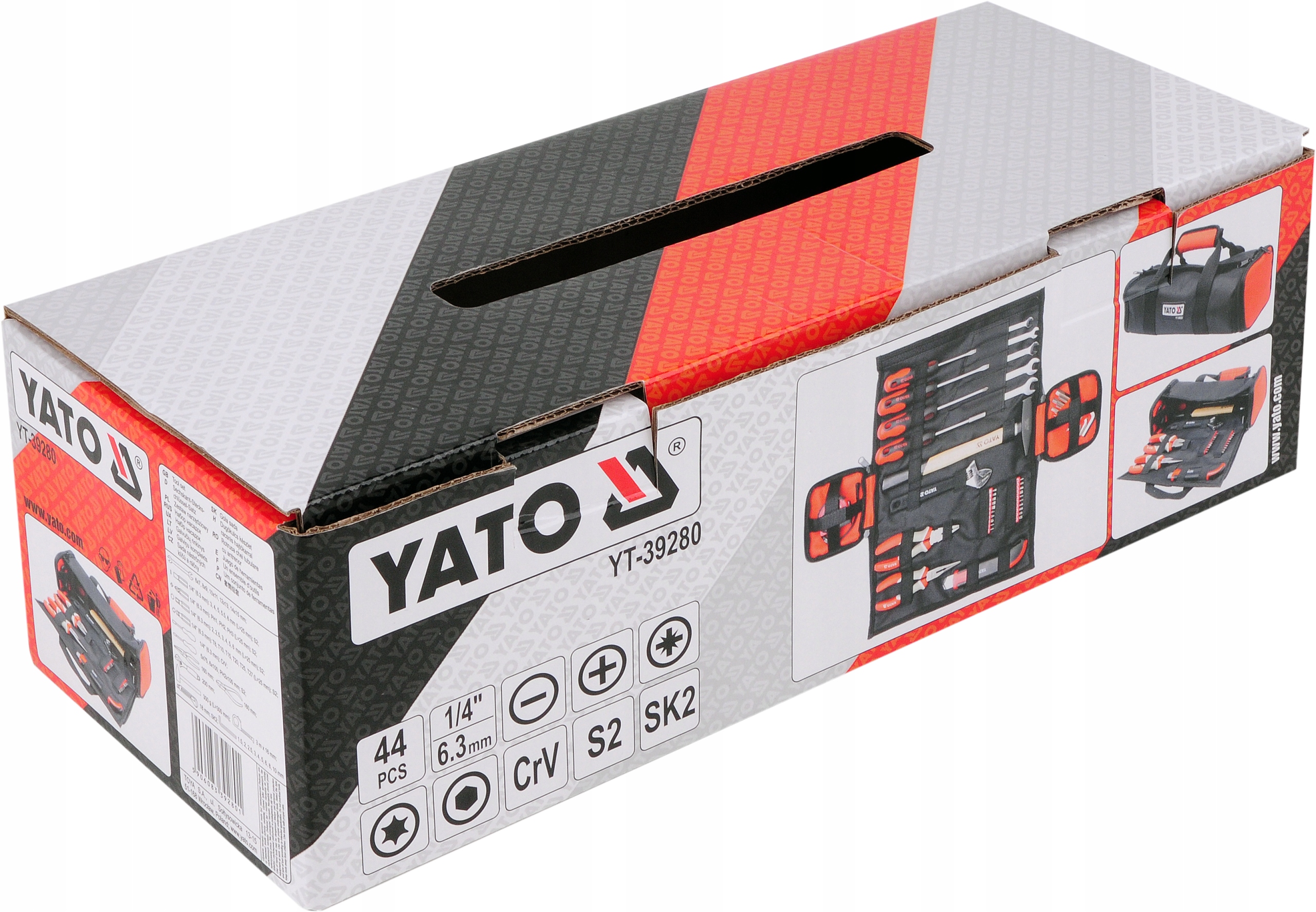 SADA NÁŘADÍ YATO 44 KS 1/4 POUZDRO Kód výrobce YT-39280