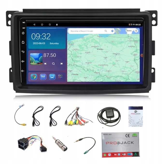 Rádio Navigácia Gps Smart W451 2006-2009 Wifi Carplay Bt Usb 4GB 64GB